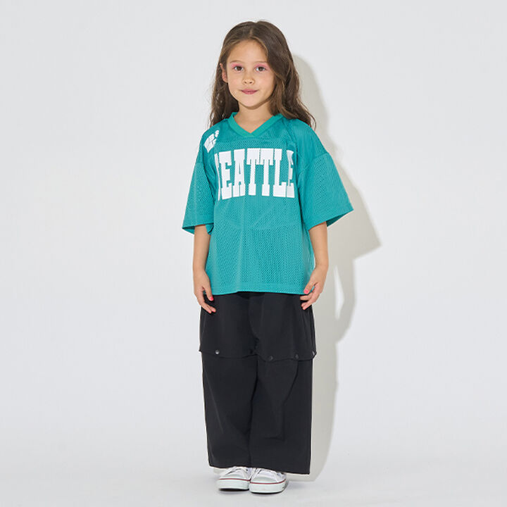 [Set Up Compatible] V-Neck Mesh Top,Purple, medium image number 3