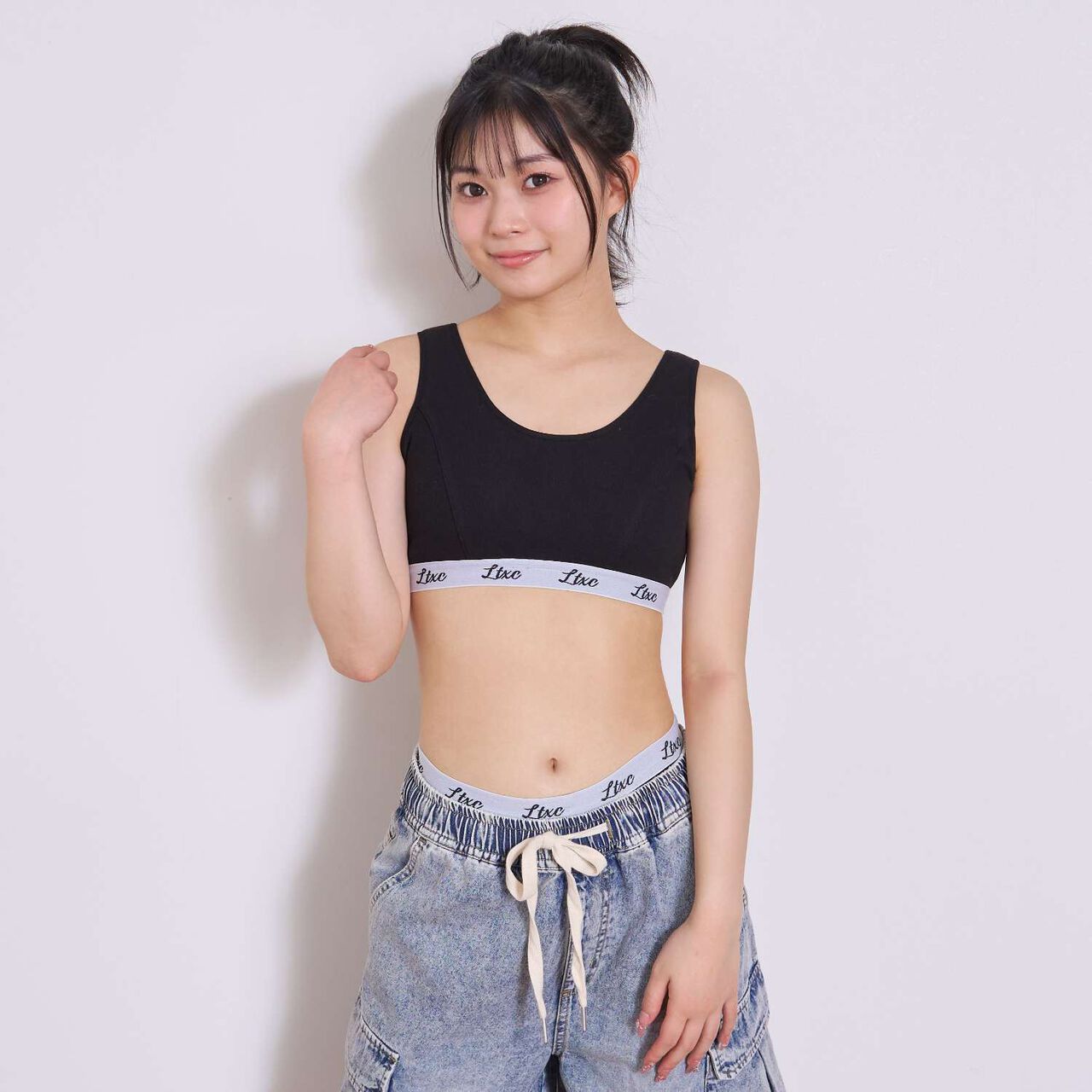 [LTXC] 背心型半罩杯內衣,黑色, large image number 0
