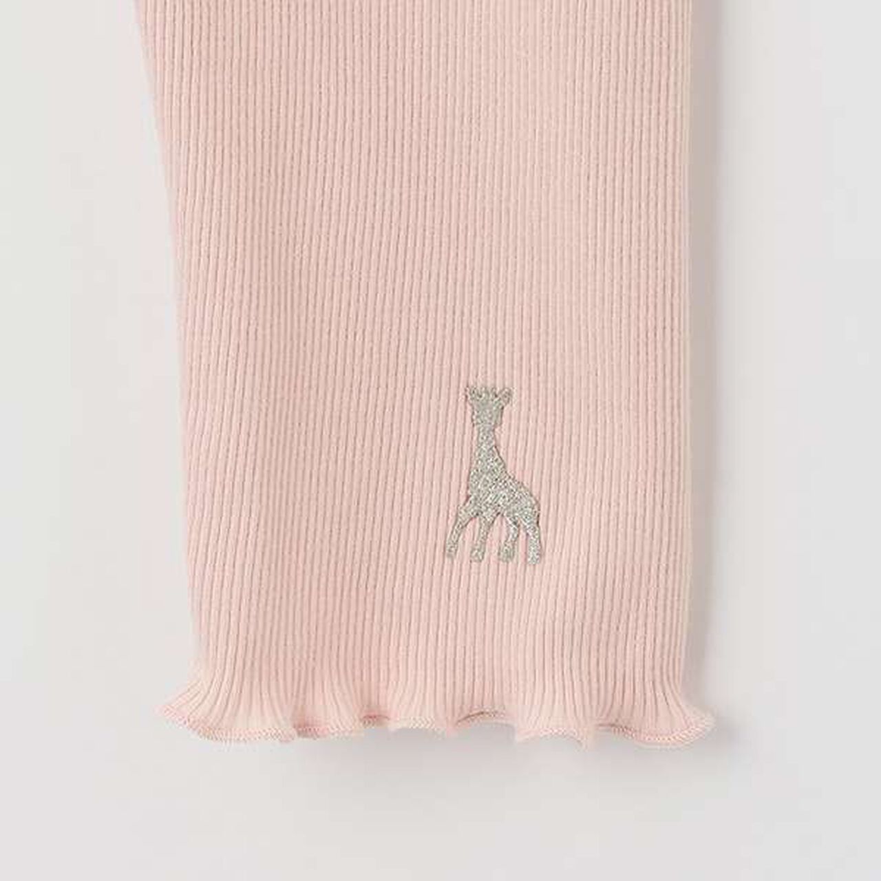 Mellow Frill Ribbed Leggings,Off white, large image number 3