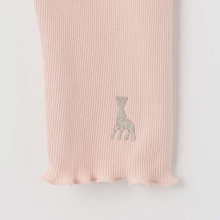 Mellow Frill Ribbed Leggings,Off white, medium image number 3