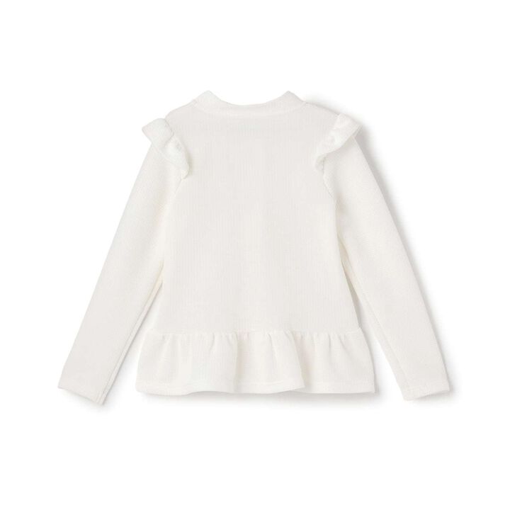 [SWIM] [UV Cut] Hem Frill Full Zip Rash Guard,Lavender, medium image number 4