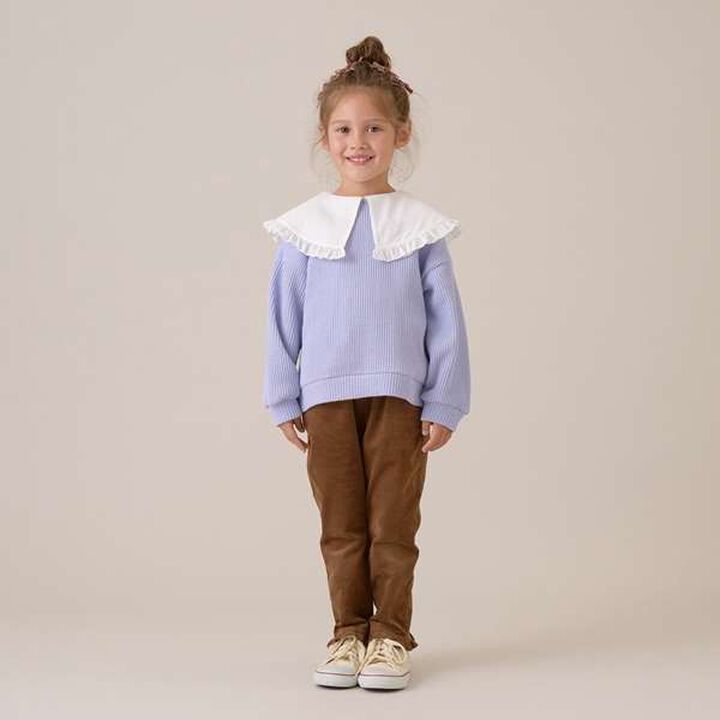 Heart Pocket Corduroy Pants,Charcoal gray, medium image number 5