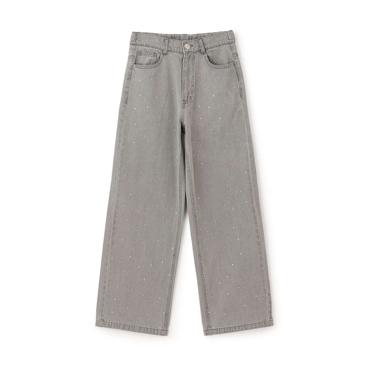 Stylish Stone Denim Pants,Blue, large image number 14