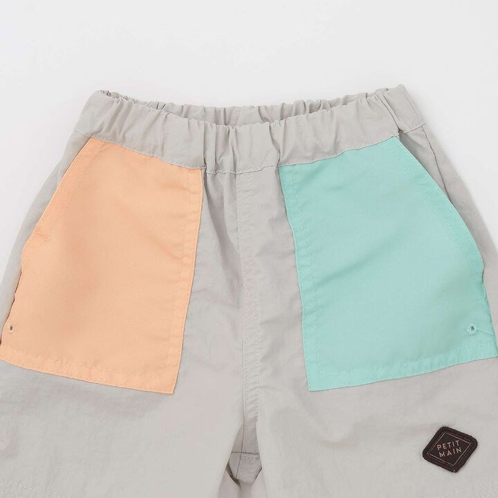 [Nylon] Land and Water Use Half-Length Shorts,Striped, medium image number 7