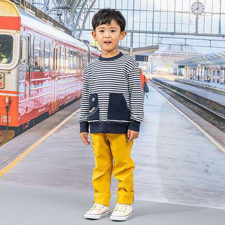 Vehicle Pocket Stripe Sweatshirt,Navy, medium image number 9