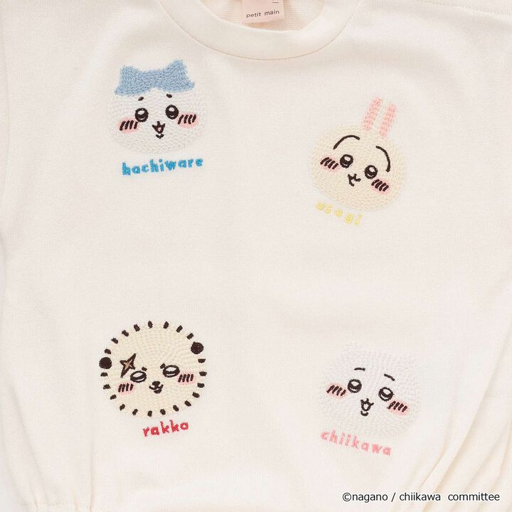 Chikawa Anime Embroidered Romper,Lavender, medium image number 4