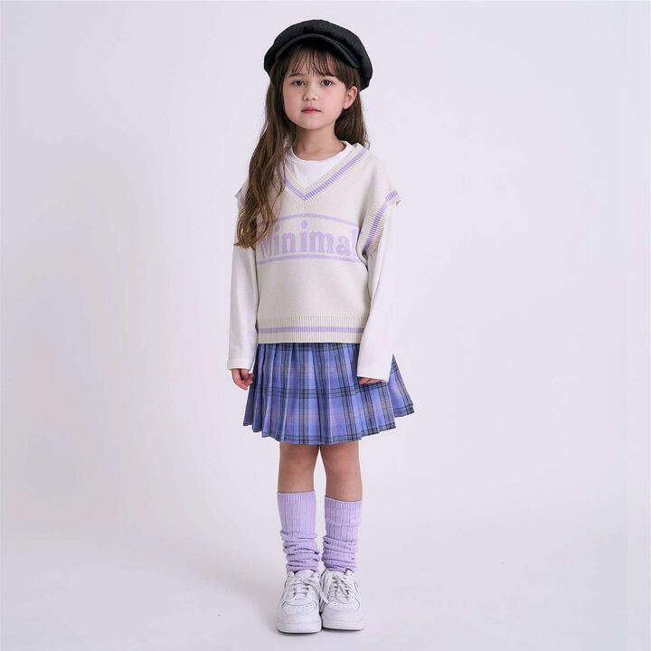 Arael Vest Layered T-Shirt,Lavender, medium image number 3