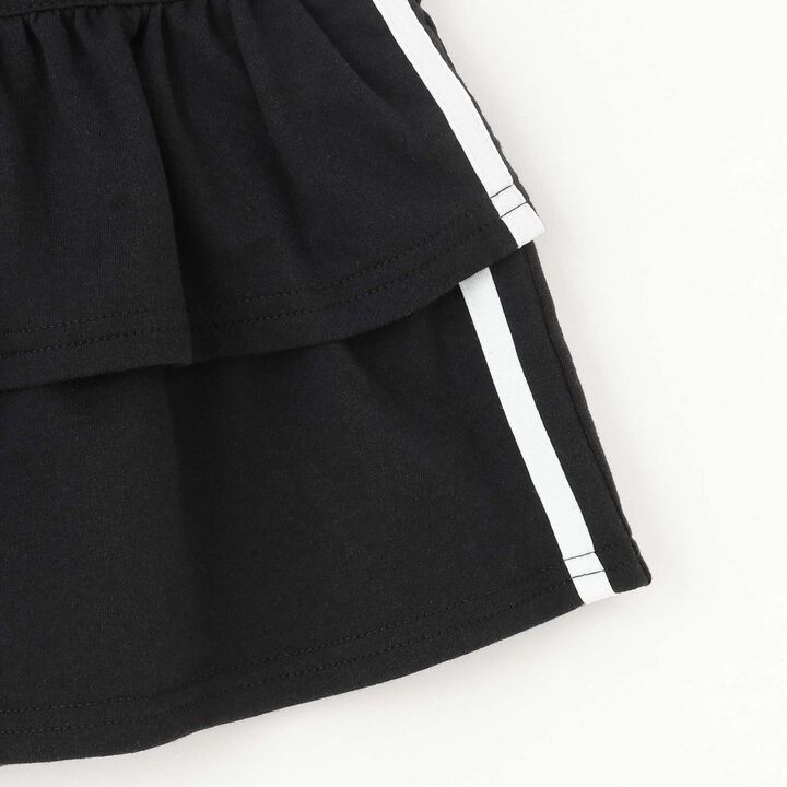 Cut and Sew Tiered Skirt with Shorts,Black, medium image number 16