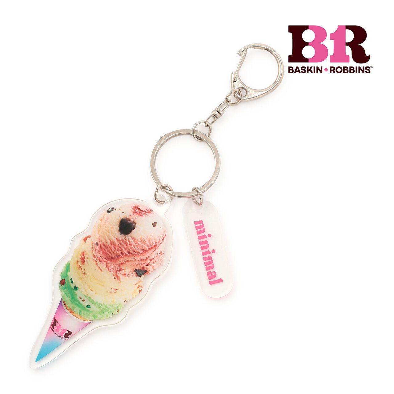 [31 Ice Cream] Photo Keychain,Yellow green, large image number 0