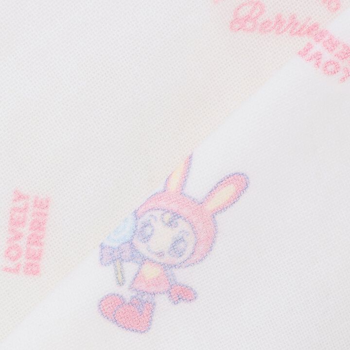 Baby Beret-chan Organic Gauze Handkerchief 3-Piece Set,Light pink, medium image number 6