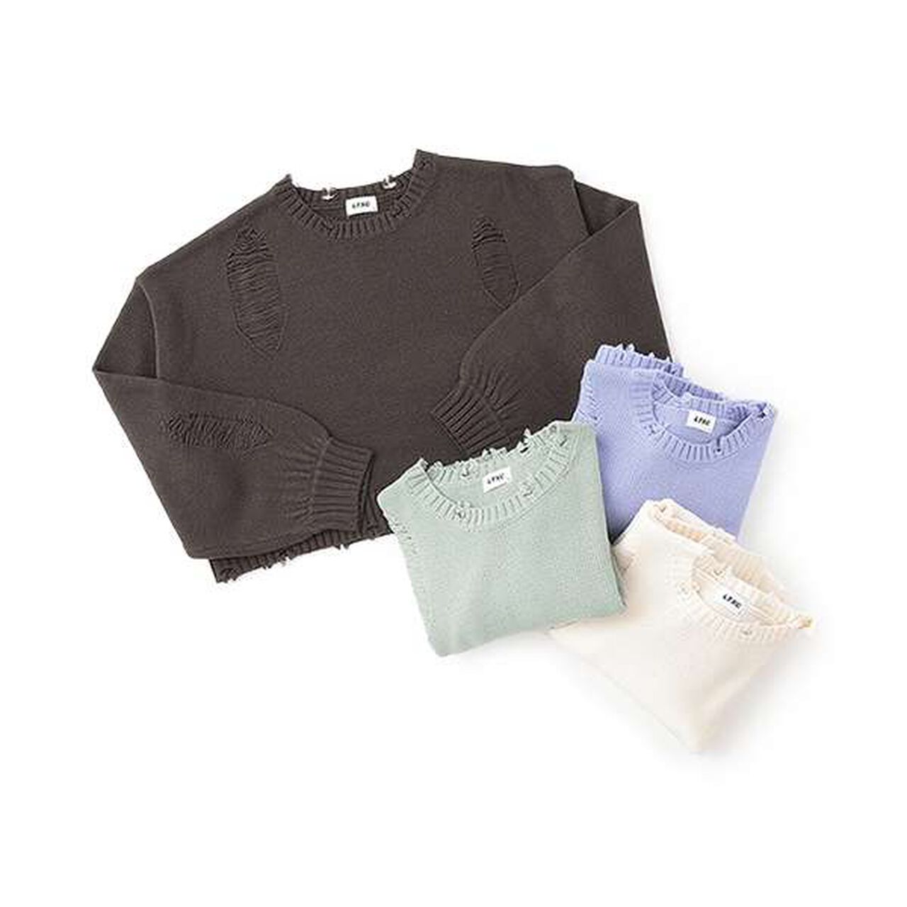 [LTXC] Damage Knitwear,Emerald green, large image number 7