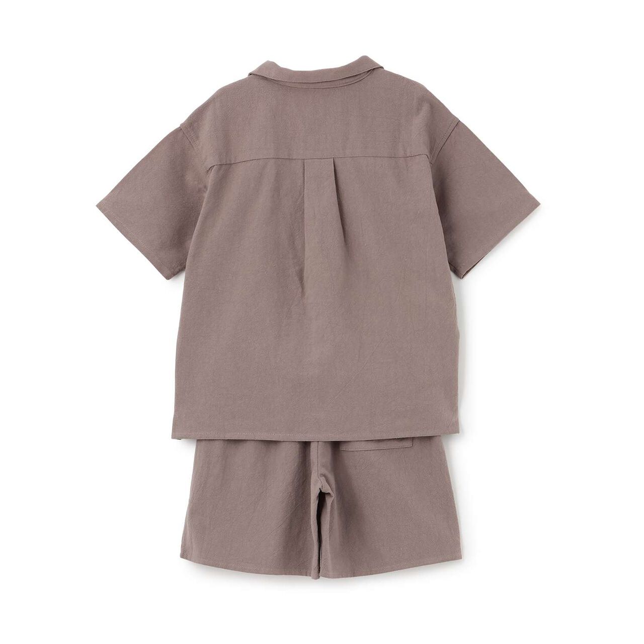 [Outfit Set] Open Collar Shirt & Easy Pants,Greige, large image number 18