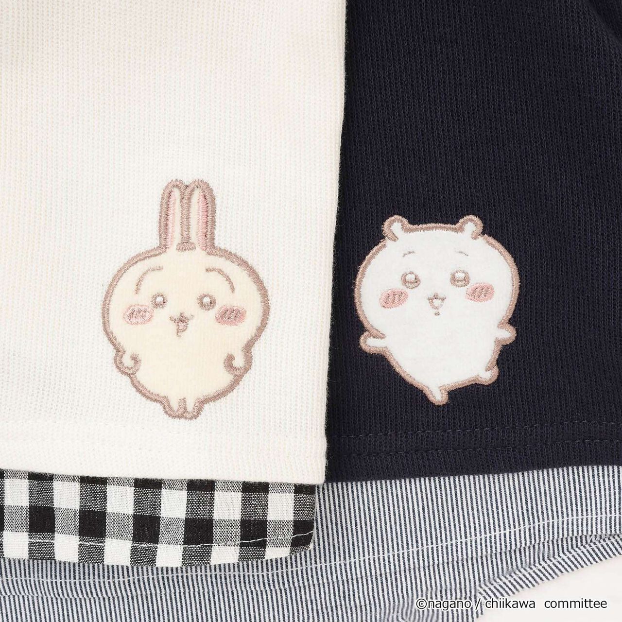 Chikawa Anime Long-Sleeve T-Shirt with Docking Design,Ivory, large image number 9