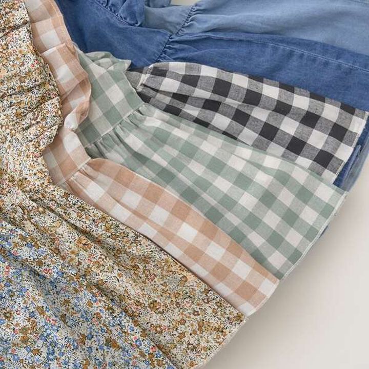 Peplum Blouse & Hem Frill Pants Outfit Set,Mocha tea, medium image number 17