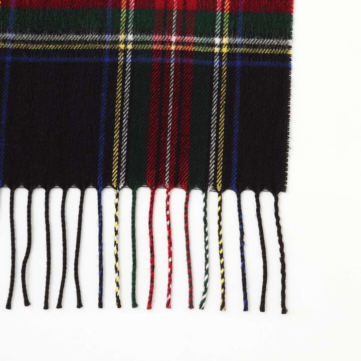 Checkered Scarf,Navy, medium image number 1