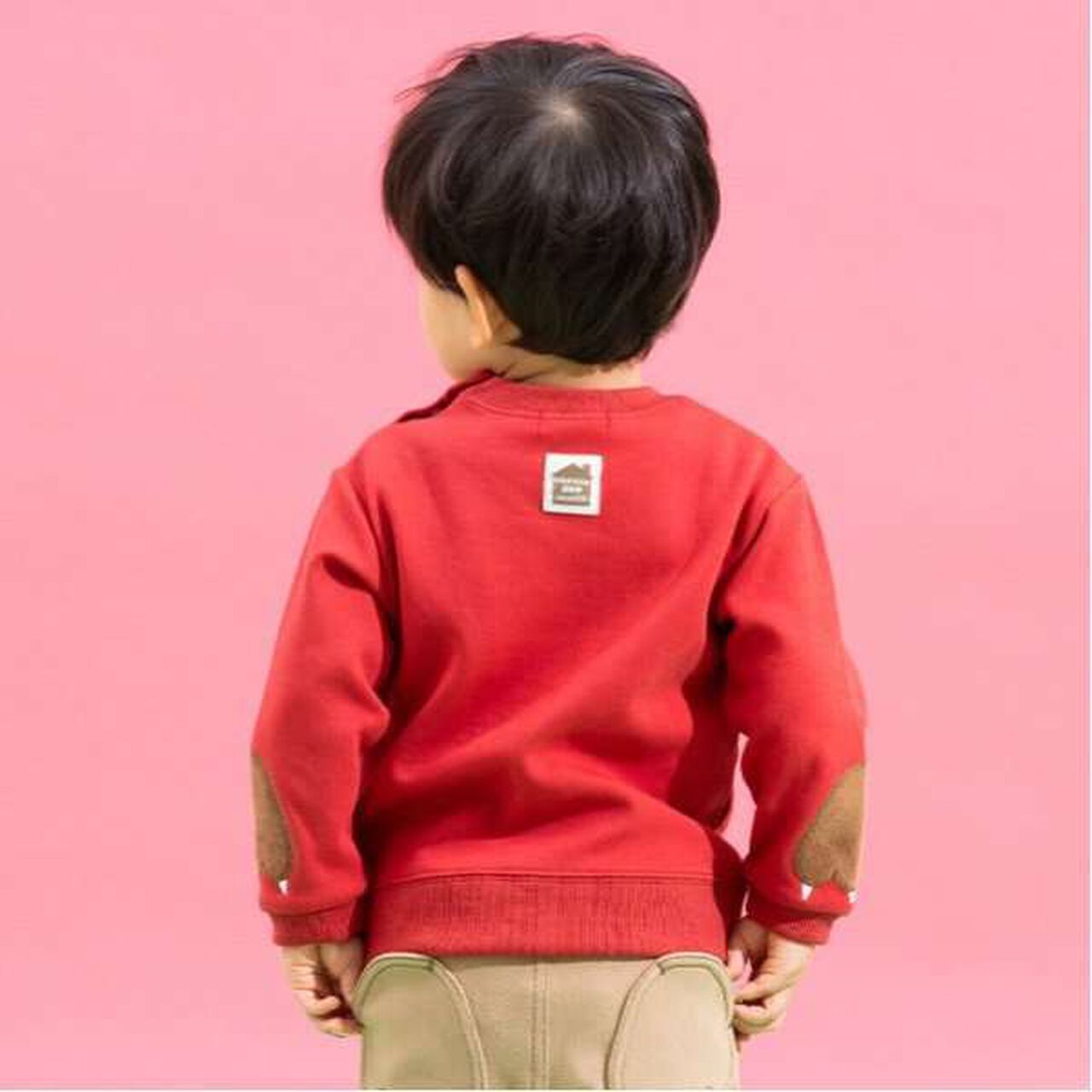 Lion Applique Sweatshirt,Red, large image number 2