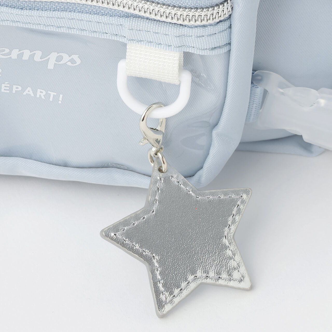 Casual Shoulder Bag with Bottle Holder,Light blue, large image number 4