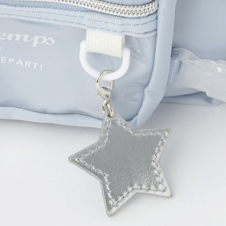 Casual Shoulder Bag with Bottle Holder,Light blue, medium image number 4