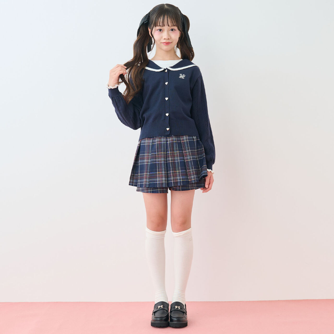 [Antibacterial Deodorizing] Logo Embroidered Knee-High Socks,Gray, large image number 9