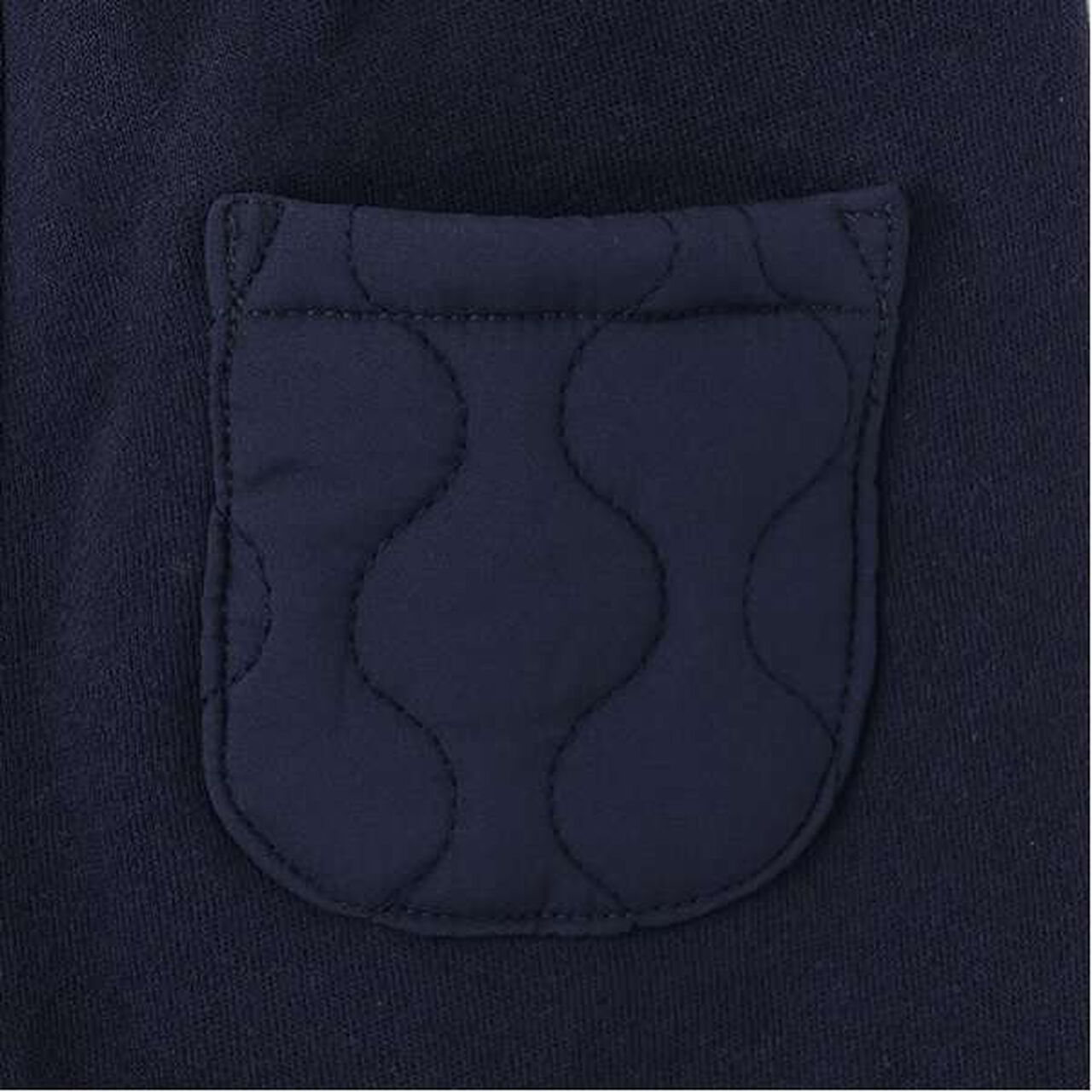 Color Block Quilted Pants,Navy, large image number 6