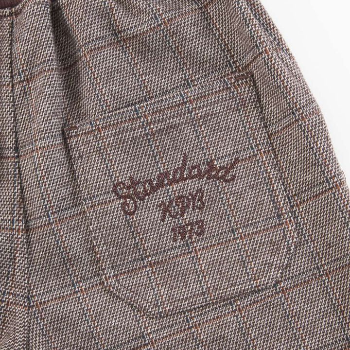 KP Boy Glen Check Jacquard Pants [90-140],Brown, medium image number 8