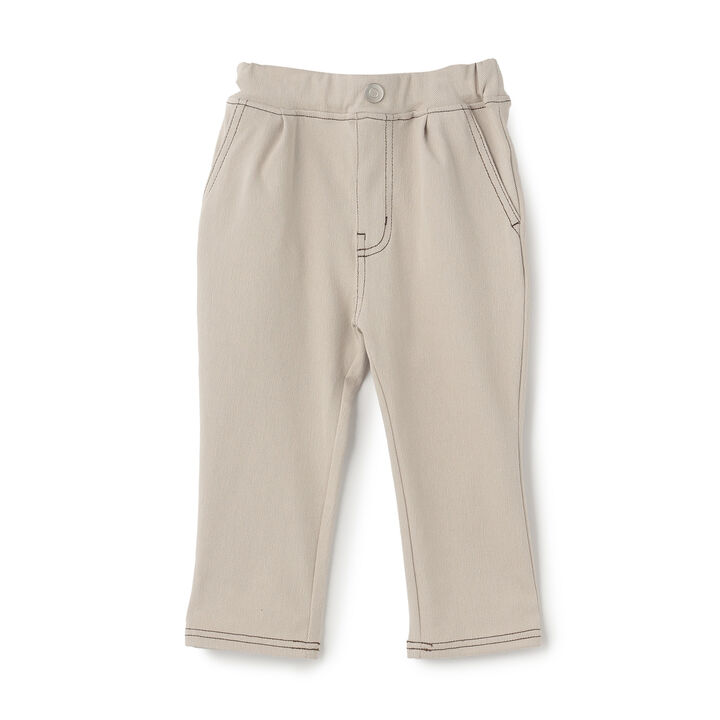 [Stain-Resistant] Cut Twill Tuck Pants,Light gray, medium image number 0