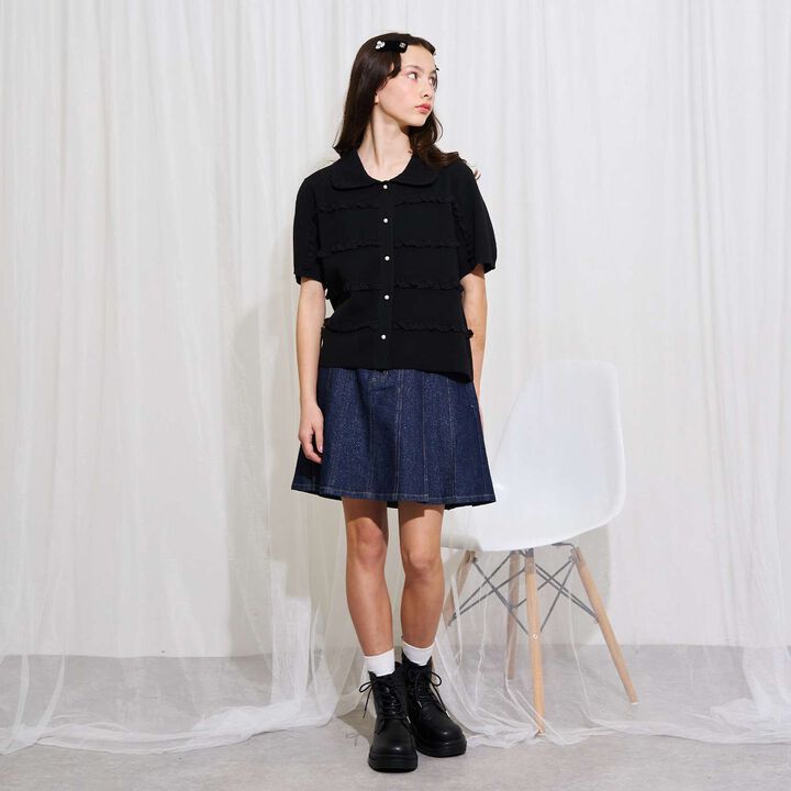 [AMI] Lace Cardigan,Off white, medium image number 14