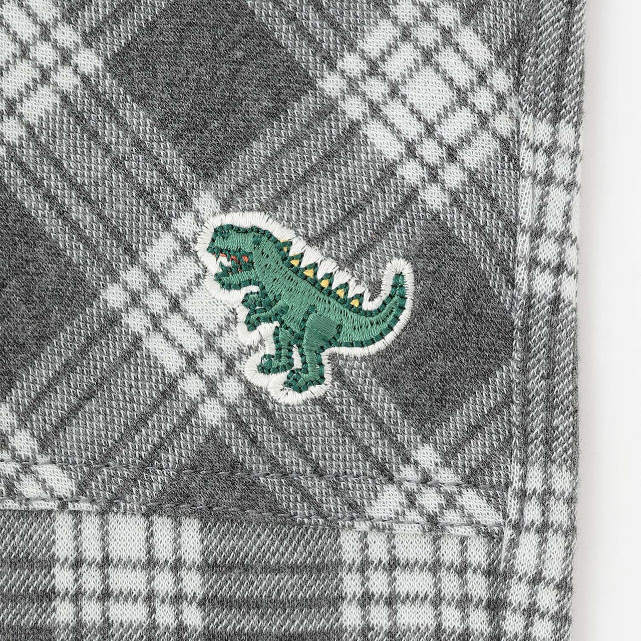 JQ Checkered Long-Length Tapered Pants,Gray, large image number 5