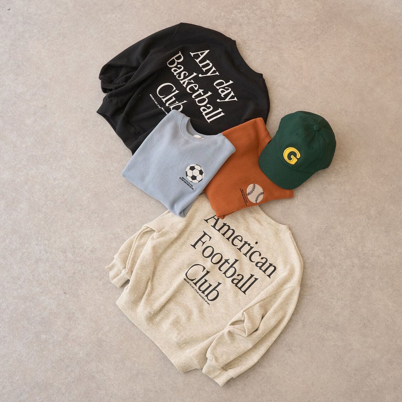 Goodbye Pills Fleece Sports Motif Assortment Sweatshirt,Blue gray, large image number 15