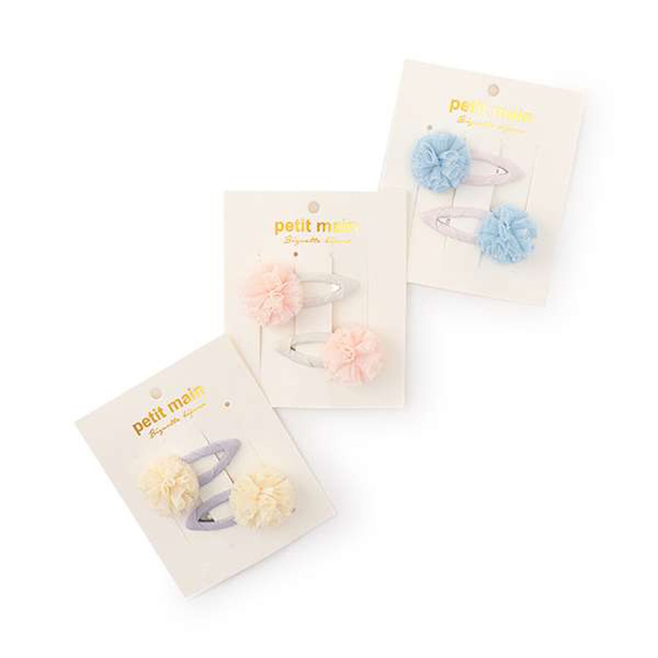 Pom Pom Hair Pins 2P,Light blue, large image number 4