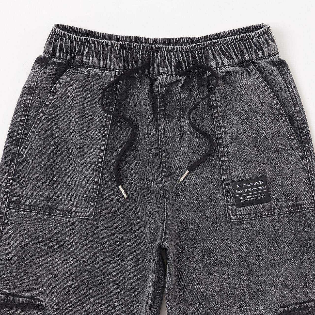 Cool Touch Denim Cargo Pants,Gray, large image number 2