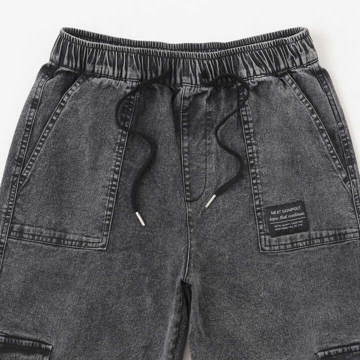 Cool Touch Denim Cargo Pants,Gray, medium image number 2