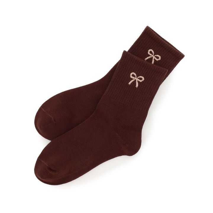 Ribbon Crew Socks [Kids' Clothing] [Girls],Black, medium image number 10
