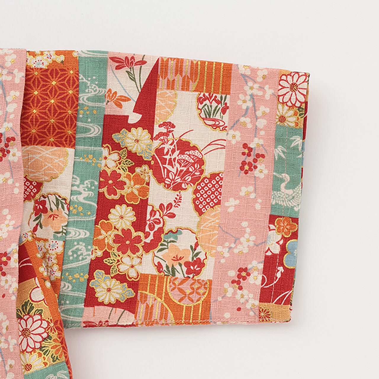 Jinbei Suit (Striped Patchwork Pattern),Purple, large image number 11