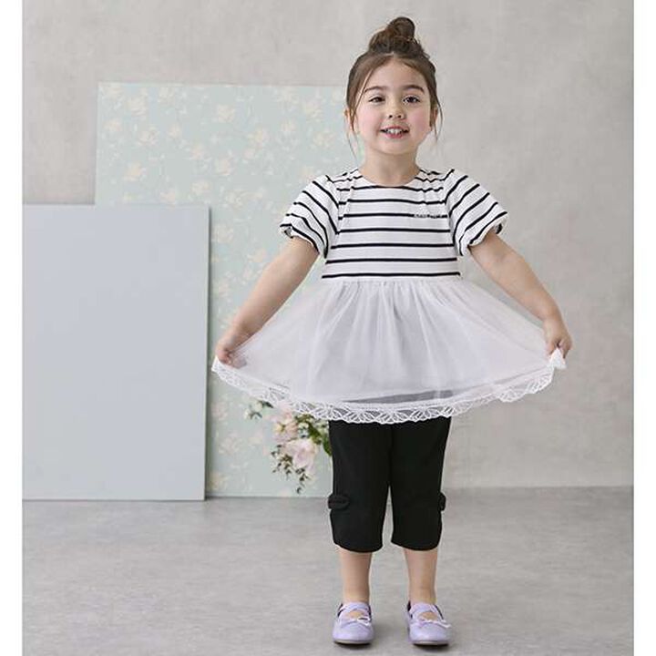 [Smile Series] Side Ribbon 7/8 Length Pants,Multi color, medium image number 12