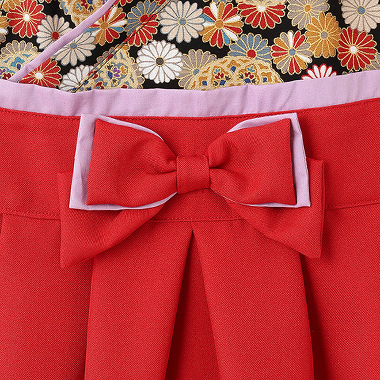 Girls' Hakama All-in-One,Red, large image number 6