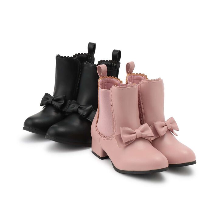 Ribbon Side Gore Boots,Black, medium image number 5