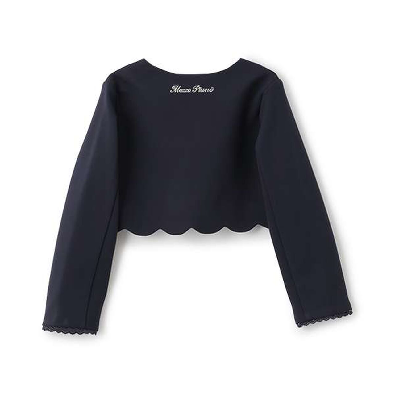 Flower Scallop Jacket,White, large image number 1