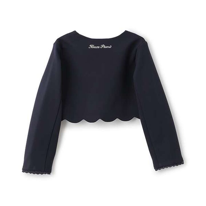 Flower Scallop Jacket,White, medium image number 1