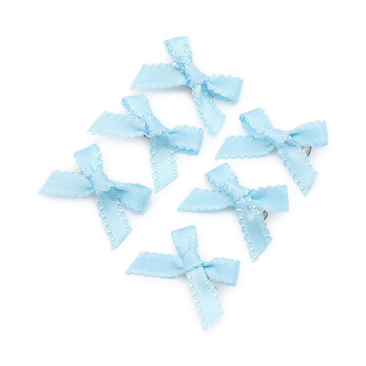 Mini Hair Clips (Set of 6),Cream, medium image number 6