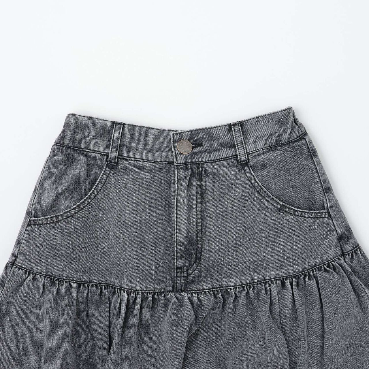 [LTXC] Denim Balloon Skirt,Gray, large image number 9