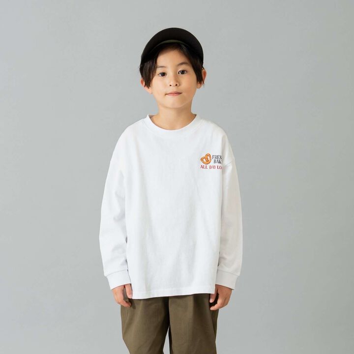 100% Cotton 365D. Assorted Transfer Wide Long Sleeve T-Shirt,Yellow, medium image number 4