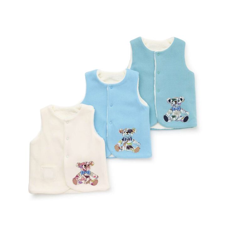 Q for the Zoo Teddy Bear Vest,Pearl white, medium image number 8