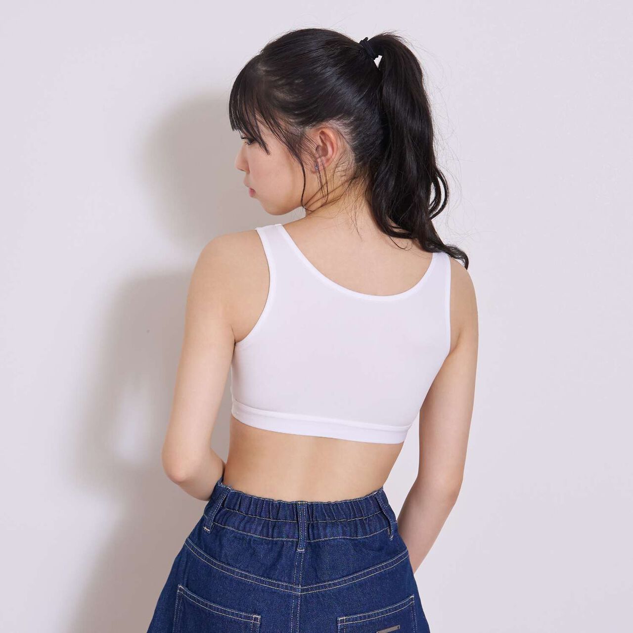 Mesh Half Top,Sax blue, large image number 2