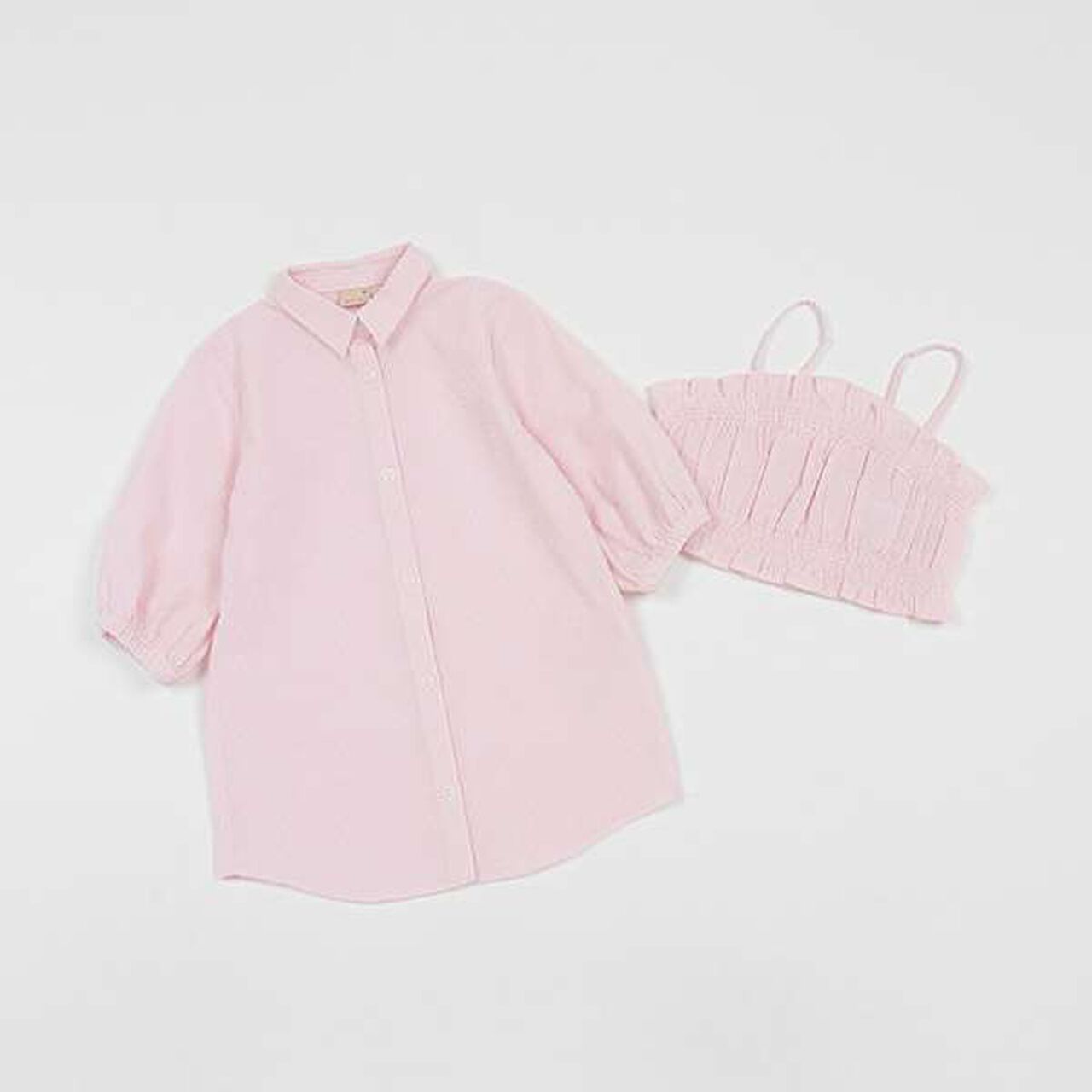 [Link] Bustier Set One-Piece Dress,Light pink, large image number 7