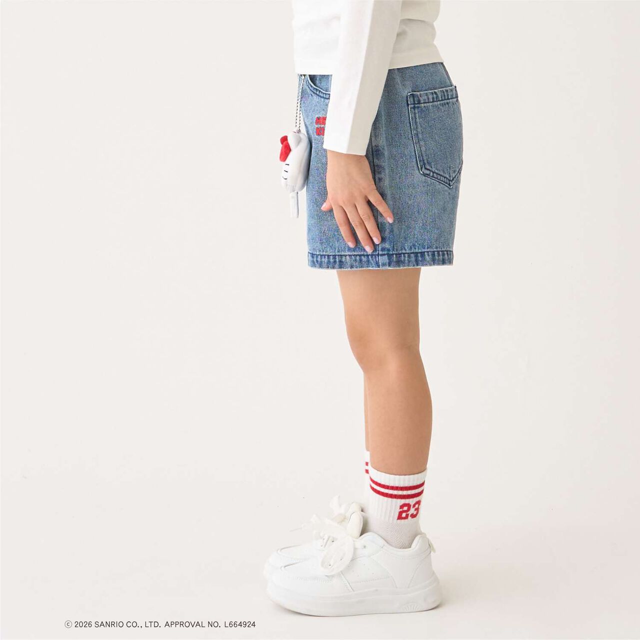[Sanrio Characters] Denim Shorts,Black, large image number 10