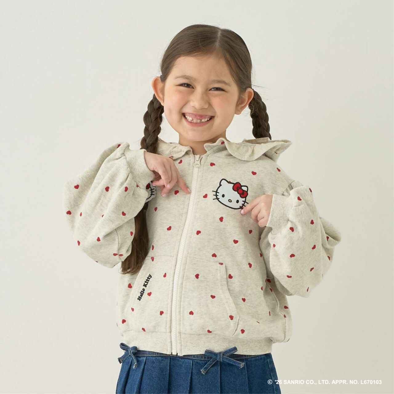 [Halloween] [Sanrio Characters] Assorted Print Full-Zip Parka,Milky white, large image number 0