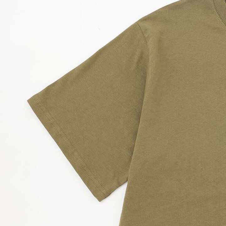 [Affordable] Back Print Short Sleeve T-Shirt,Khaki, medium image number 8