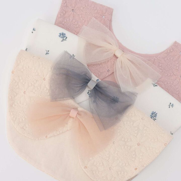 Tulle Ribbon Assortment Bib,Light pink, medium image number 4