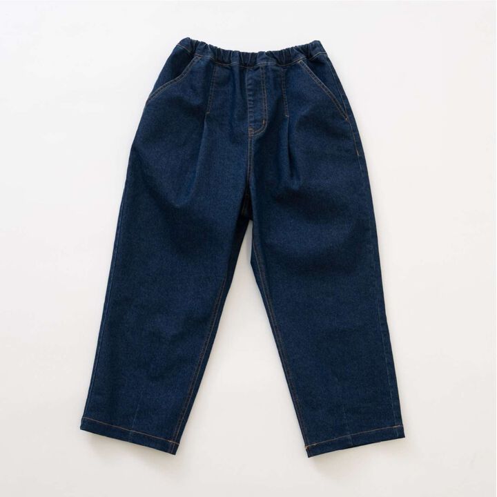 Denim Tuck Balloon Pants,Blue, medium image number 8